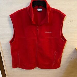 Red Columbia Fleece Vest.
